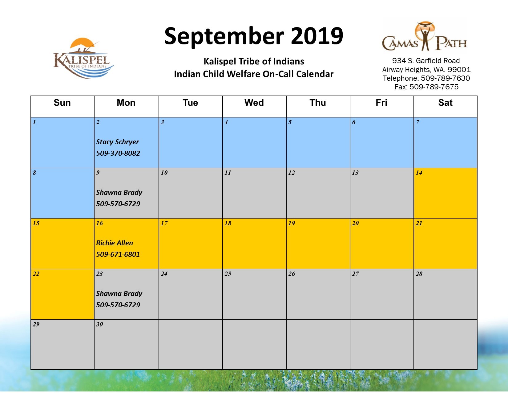 Icw On Call Sept 2019